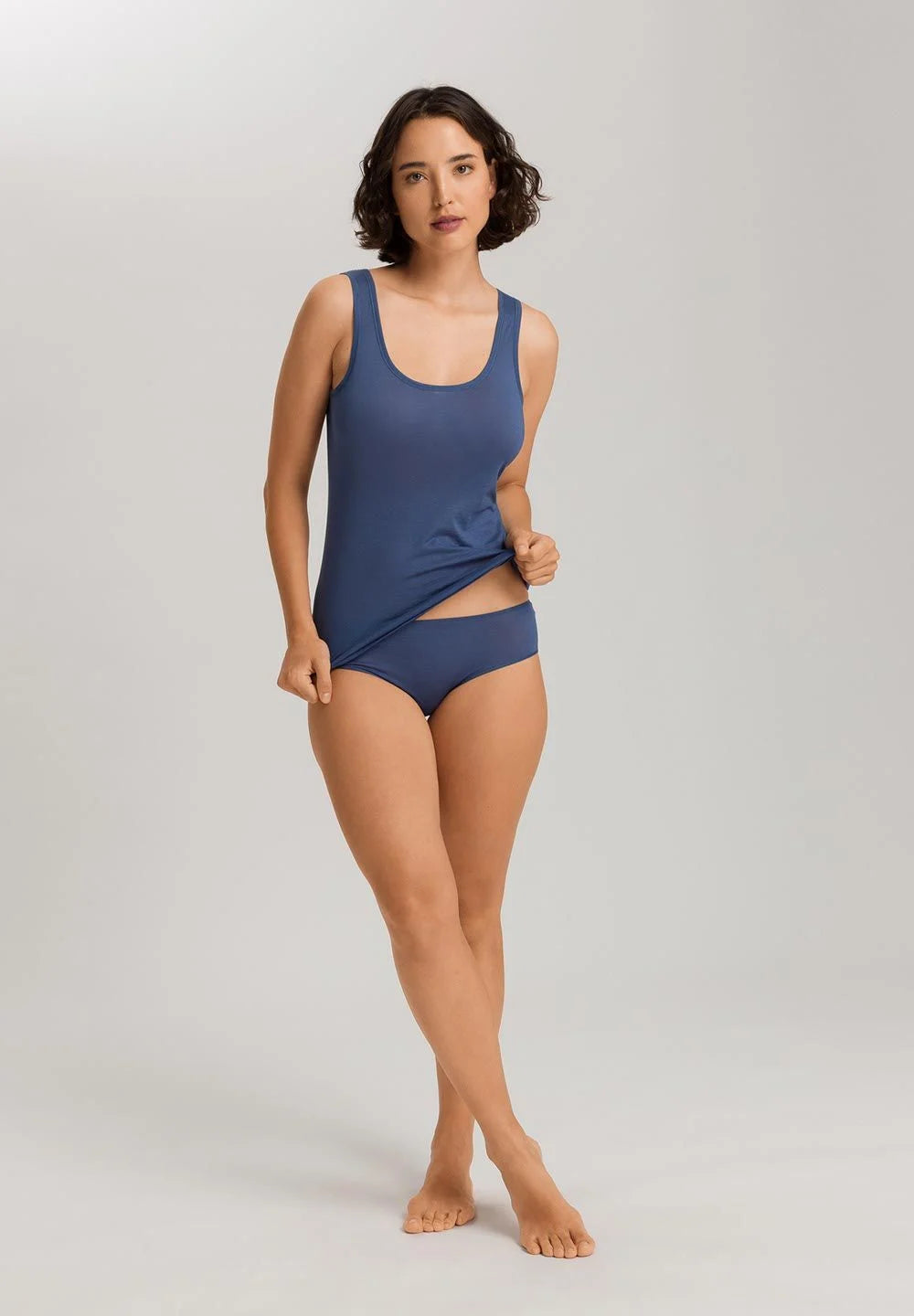 Hanro tank Top - Ultralight Slate Blue