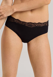 Hanro Lace Delight High cut Brief Black