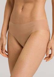 Hanro Invisible Cotton Midi Briefs Beige