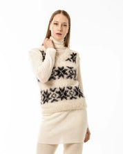 gudrun & gudrun Inka Vest Off White / Black