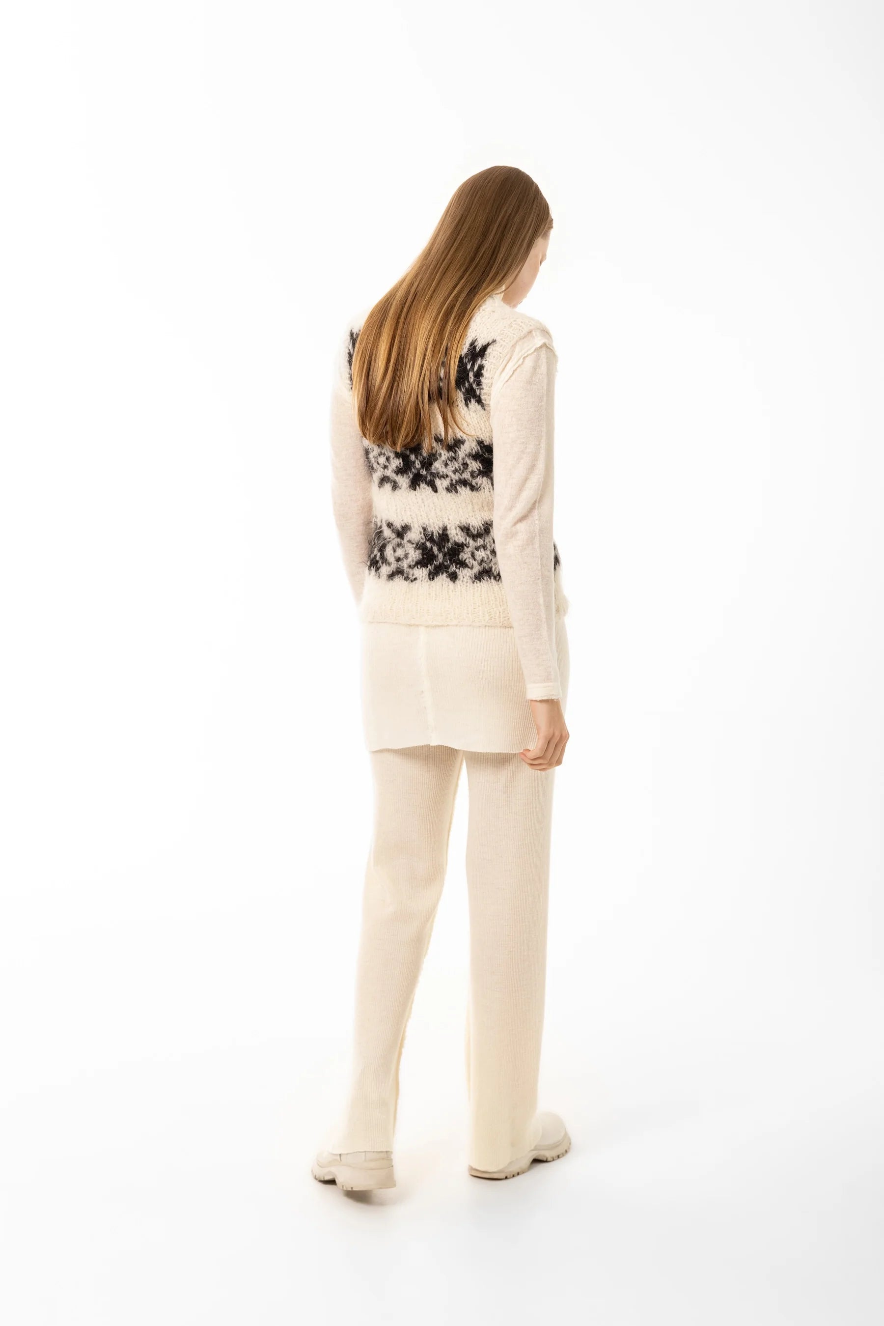 gudrun & gudrun Inka Vest Off White / Black