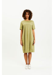 By basics - dress w/ cuttings S/S