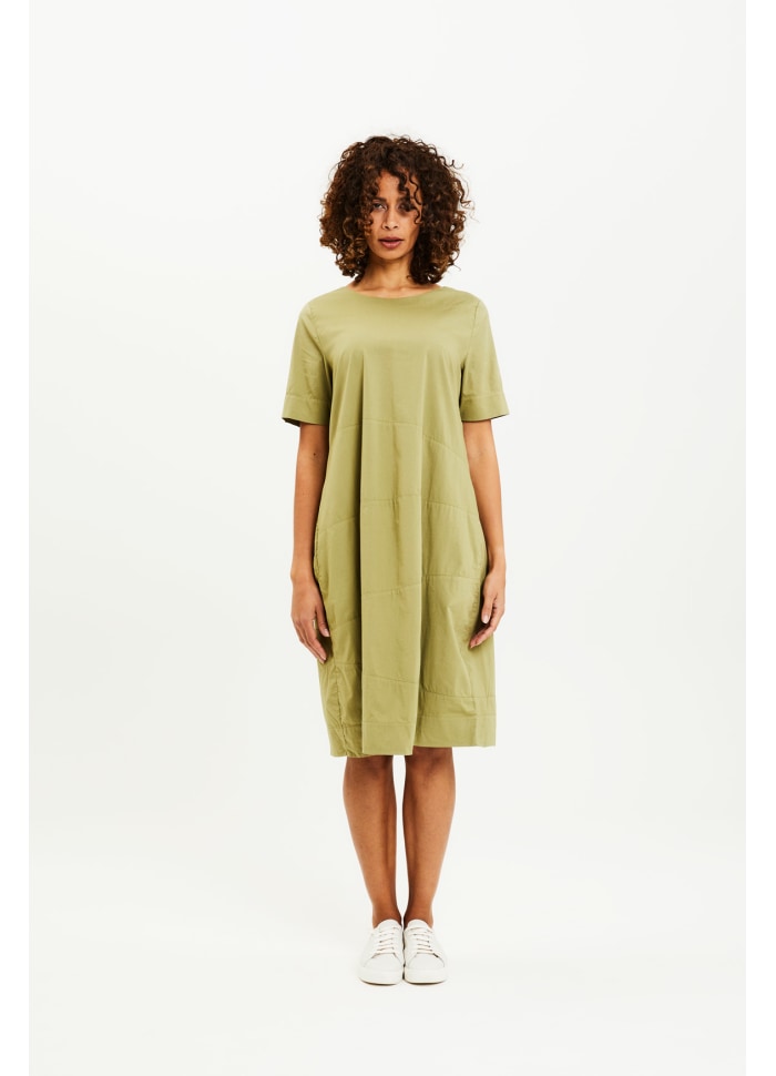By basics - dress w/ cuttings S/S