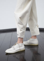 PILE DENIM PANTS - ECRU