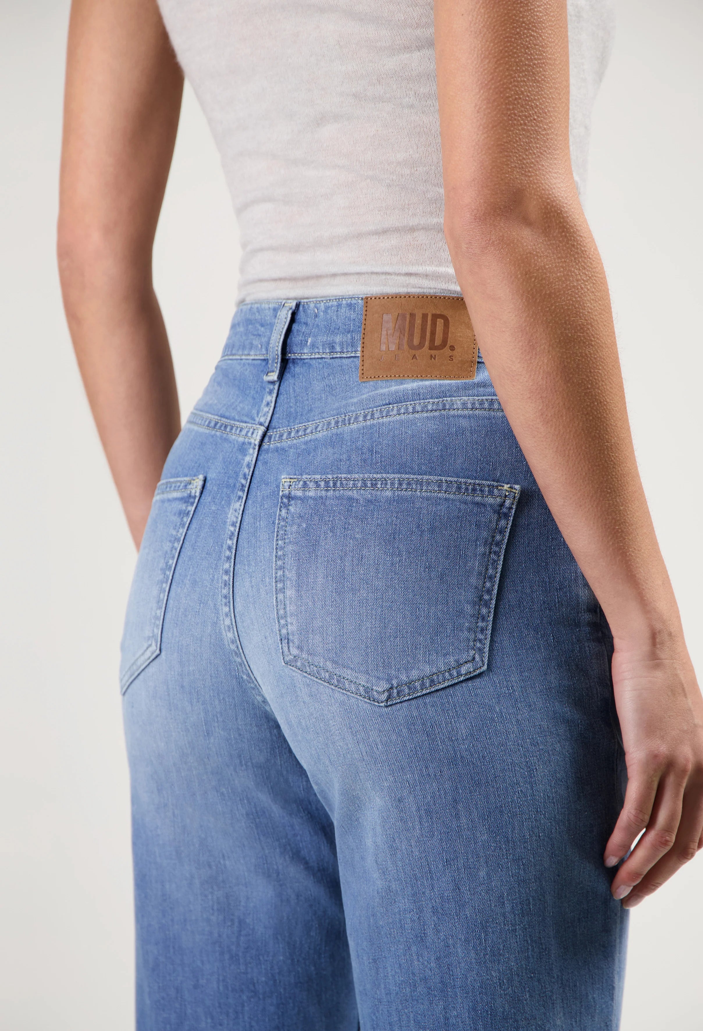 Mud Jeans - Mams High Tapered - Old Stone