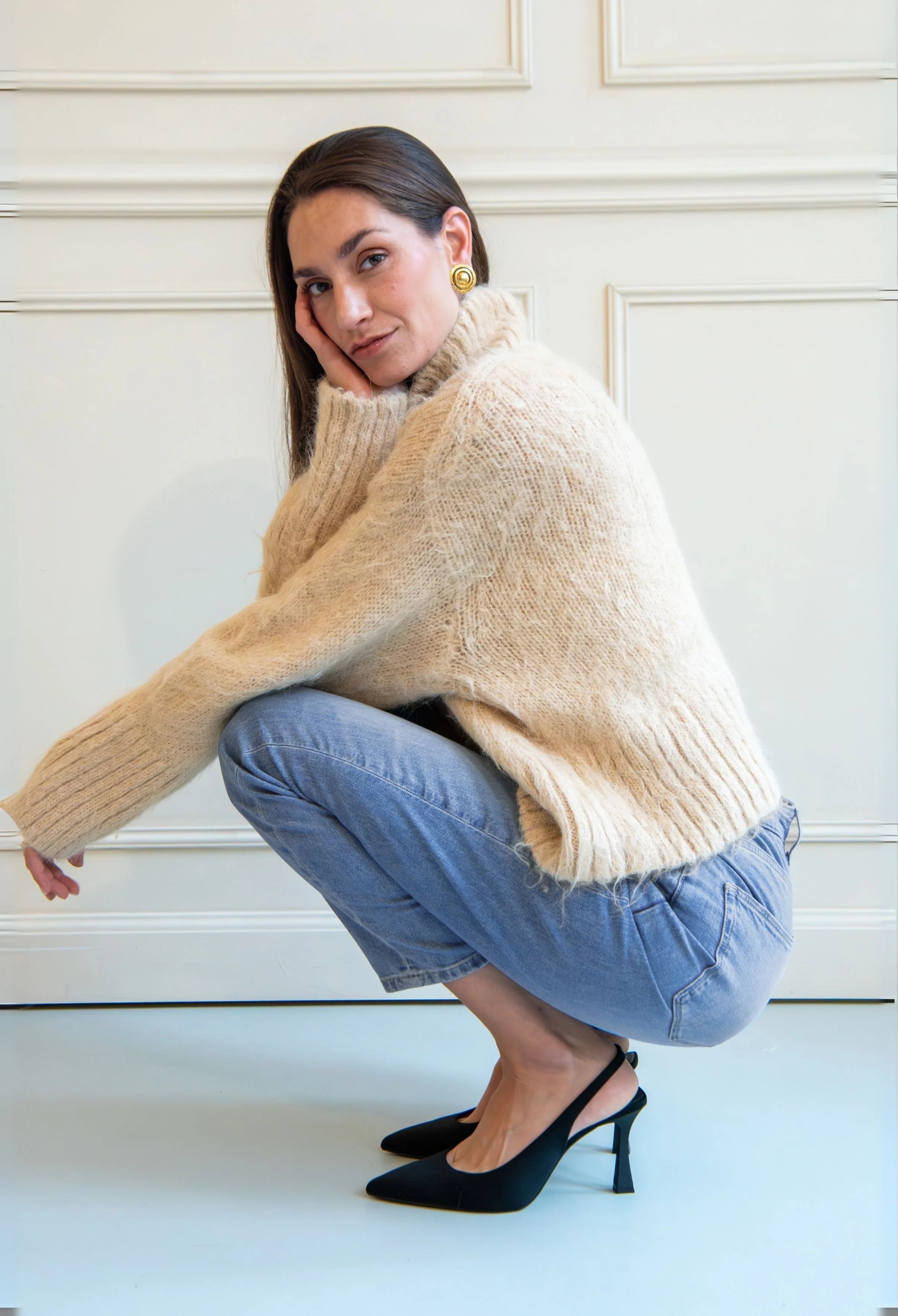 Mud Jeans - Mams High Tapered - Old Stone