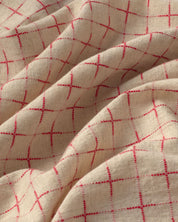 Thinking Mu - Kurtis oversize lattice plaid shirt