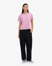 Colorful Standard Organic Boxy Crop Tee - Cherry Blossom