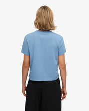 Colorful Standard Organic Boxy Crop Tee - Seaside Blue