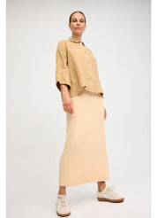 By basics - Lab Coat Blouse - Bone