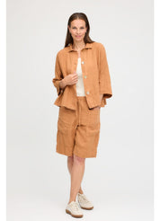 By basics - Lab Coat Blouse - Bone