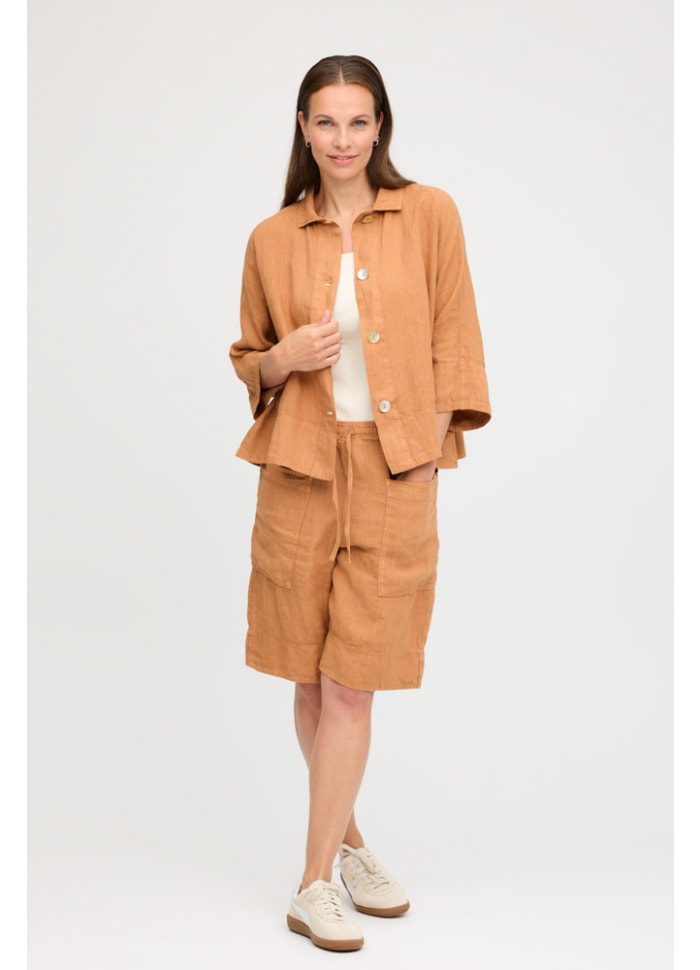 By basics - Lab Coat Blouse - Bone