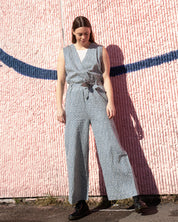 Thinking mu Winona Jumpsuit blue spots