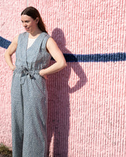 Thinking mu Winona Jumpsuit blue spots