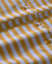 Thinking Mu - Striped poplin Esqué Duna blouse