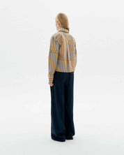 Thinking Mu - Striped poplin Esqué Duna blouse