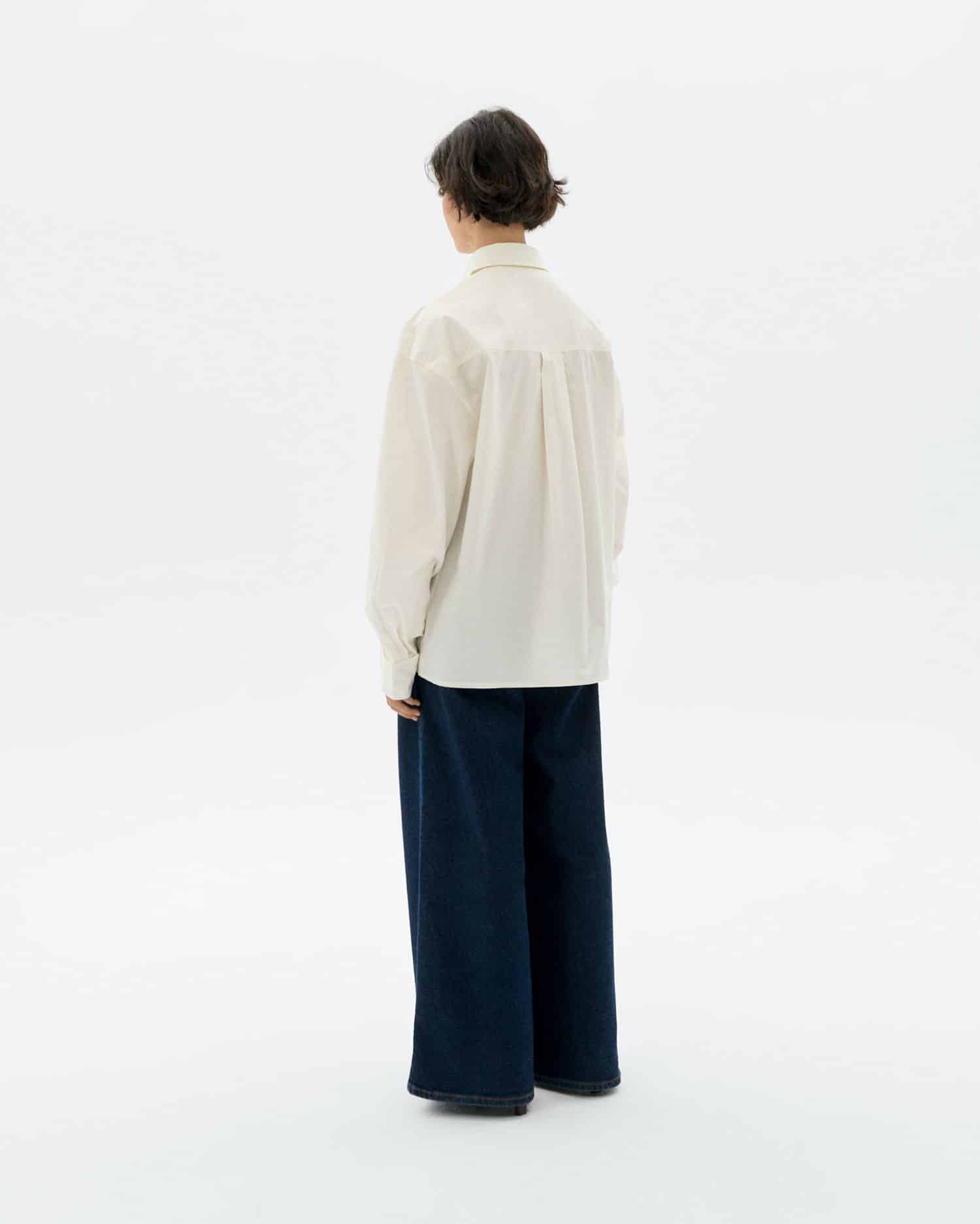 Thinking Mu - Poplin flower Juana blouse