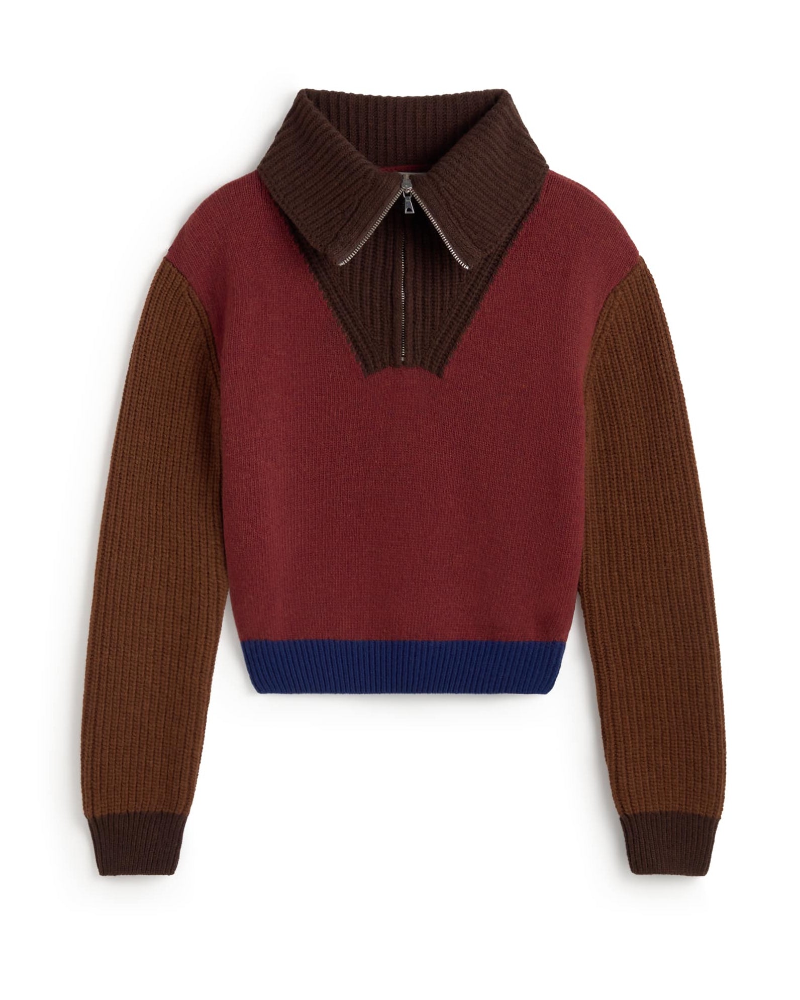 Thinking Mu Brown Tanit Knitted Sweater