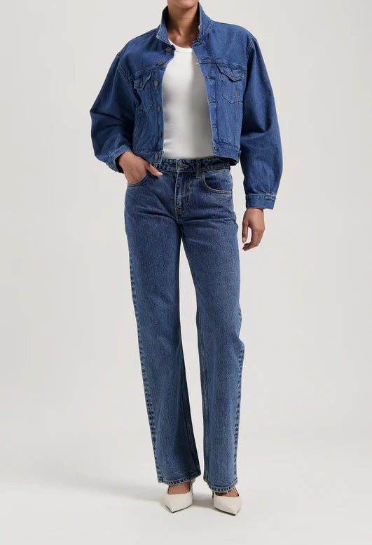 Mud Jeans - Carry Mid Straight - Stone Vintage