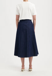 Mud Jeans - Mae Panel Skirt - Stone Indigo