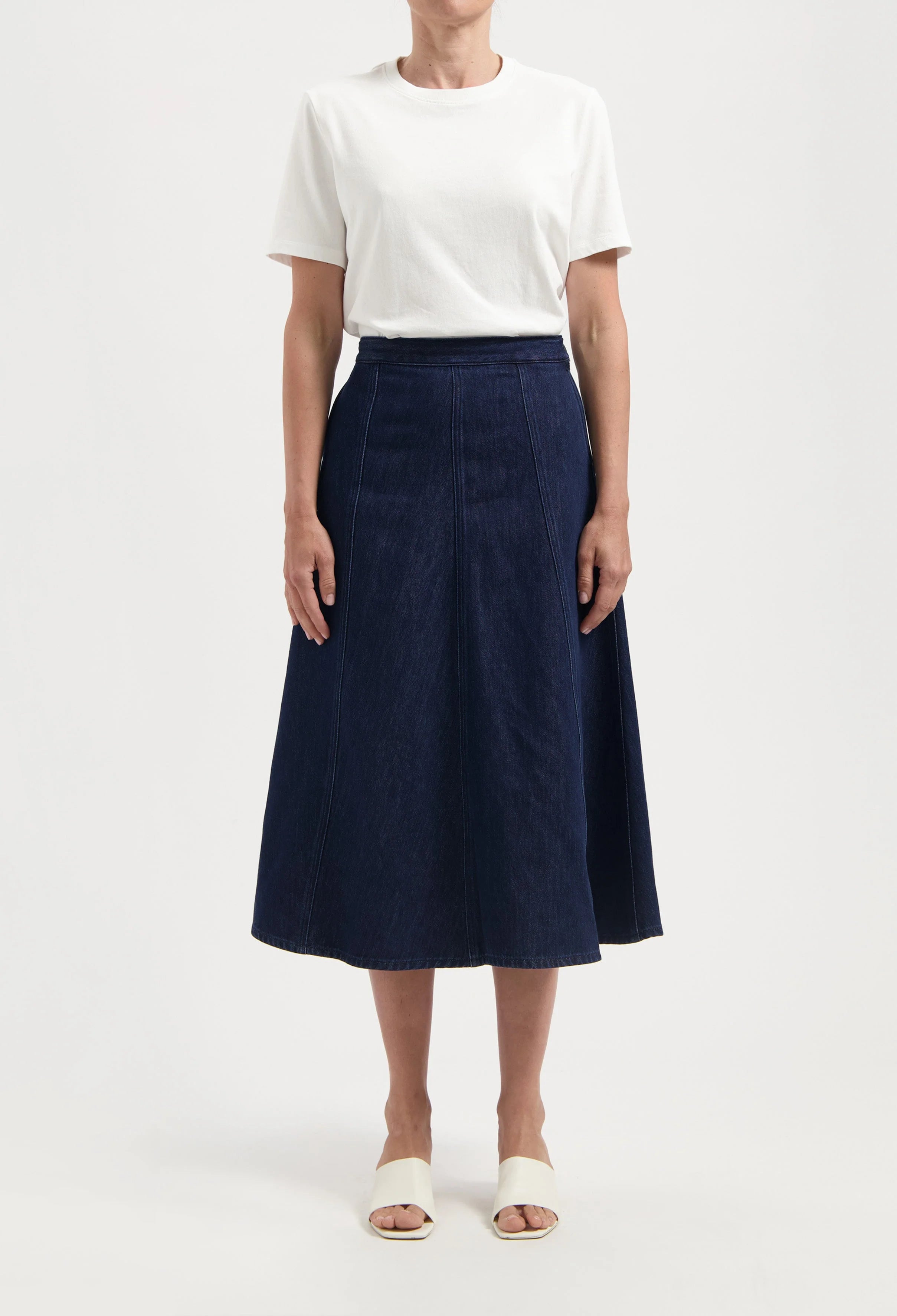 Mud Jeans - Mae Panel Skirt - Stone Indigo