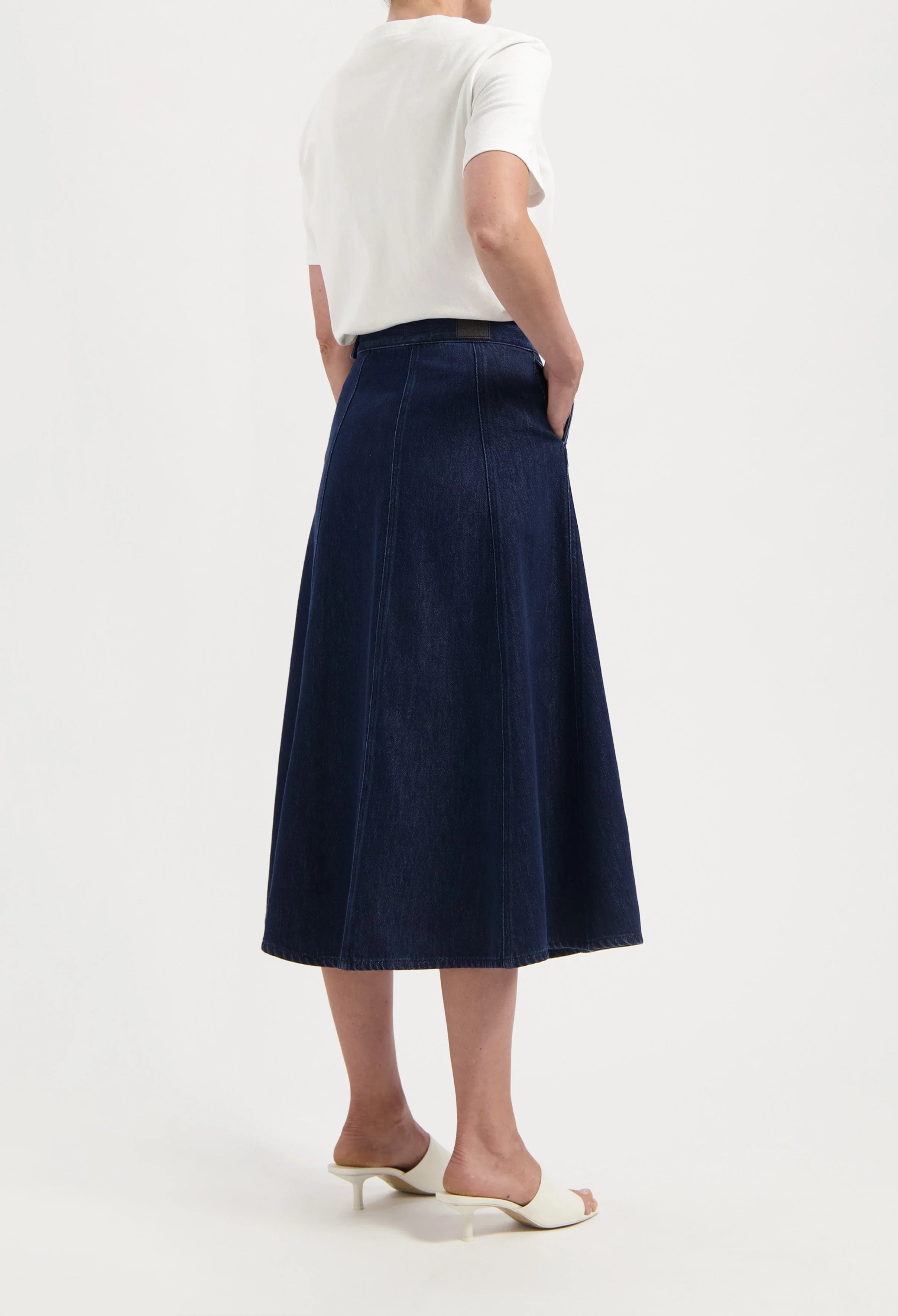 Mud Jeans - Mae Panel Skirt - Stone Indigo