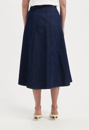 Mud Jeans - Mae Panel Skirt - Stone Indigo