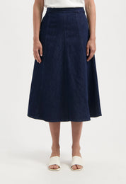 Mud Jeans - Mae Panel Skirt - Stone Indigo