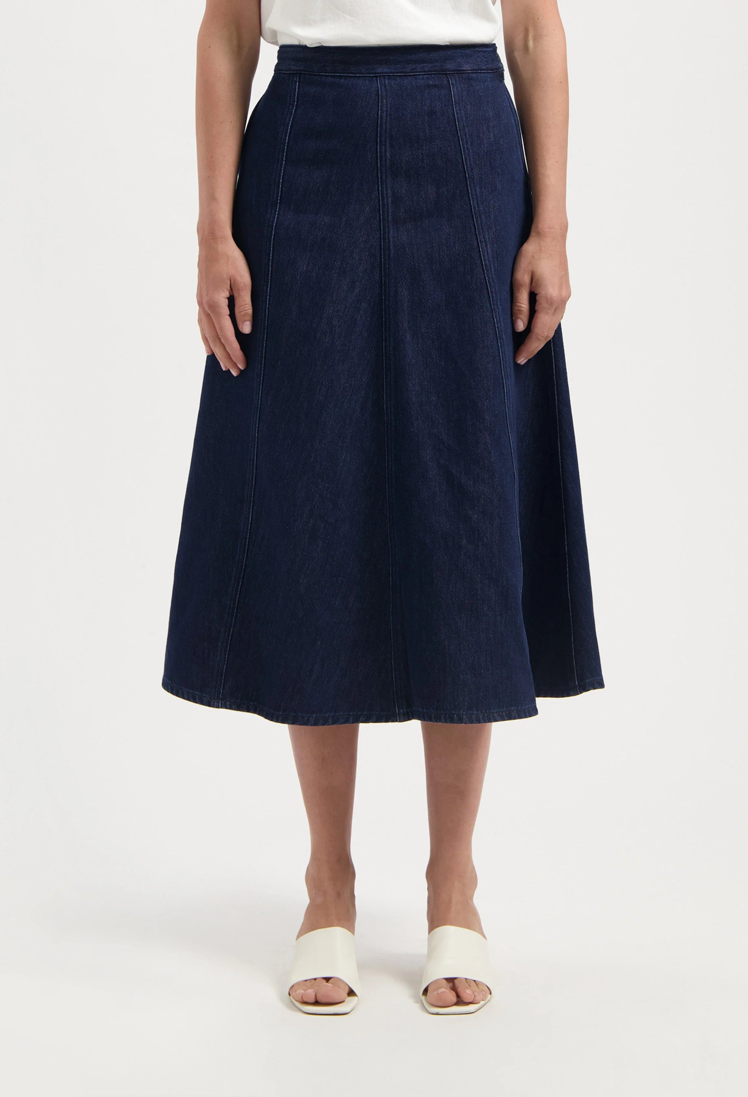 Mud Jeans - Mae Panel Skirt - Stone Indigo