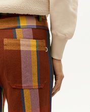 Thinking Mu Brown charlie blanket Coral pants