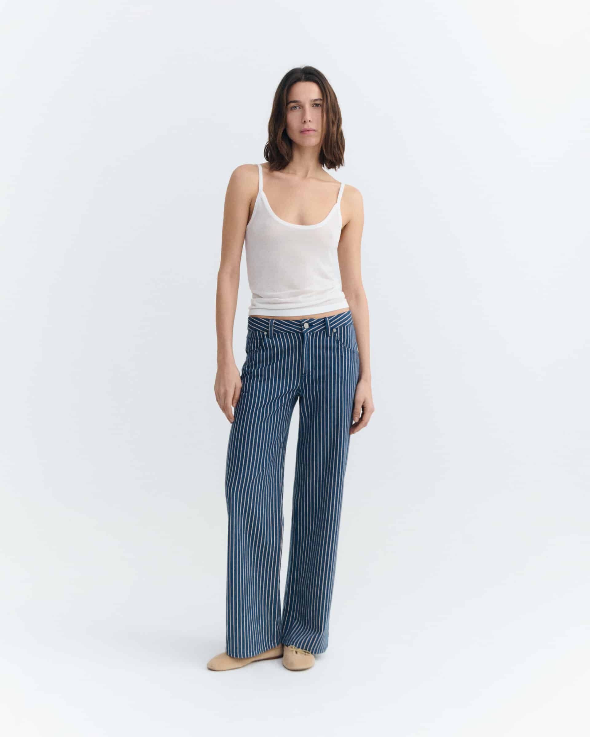 Thinking Mu - Kettan Pants - Railway Stripes