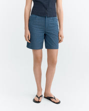Thinking Mu - Shorts stripes natural dye railway Luisa