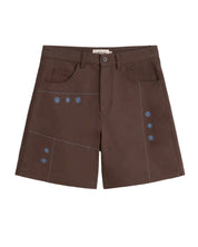 Thinking Mu - Shorts hand embroidered sole mio Luisa