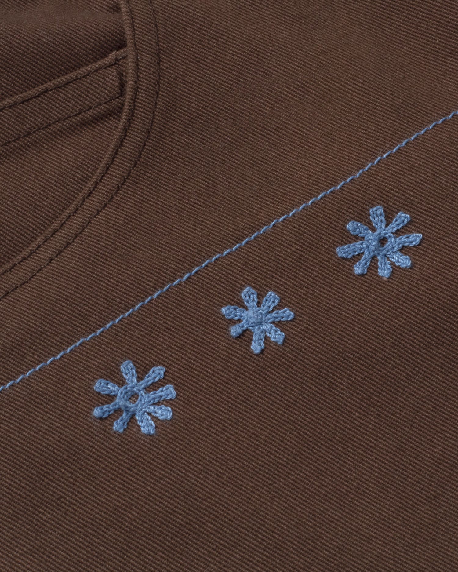 Thinking Mu - Shorts hand embroidered sole mio Luisa