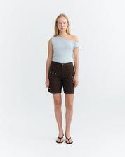 Thinking Mu - Shorts hand embroidered sole mio Luisa