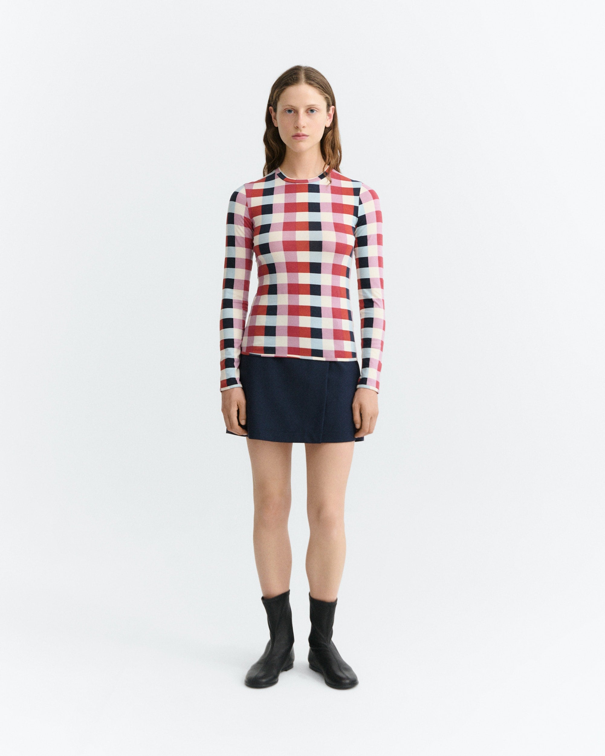 Thinking Mu Cheshire Checks Brisa Top