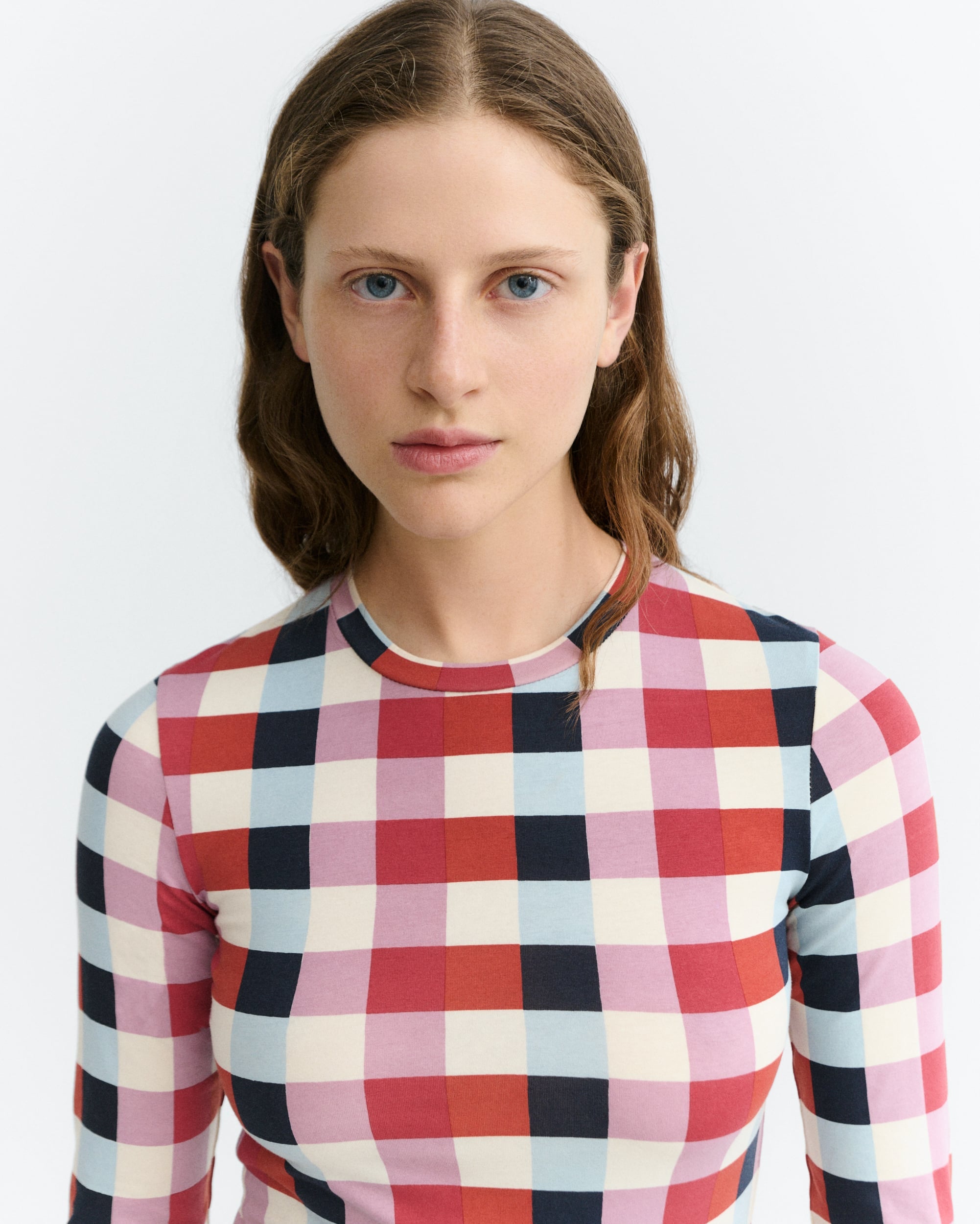 Thinking Mu Cheshire Checks Brisa Top