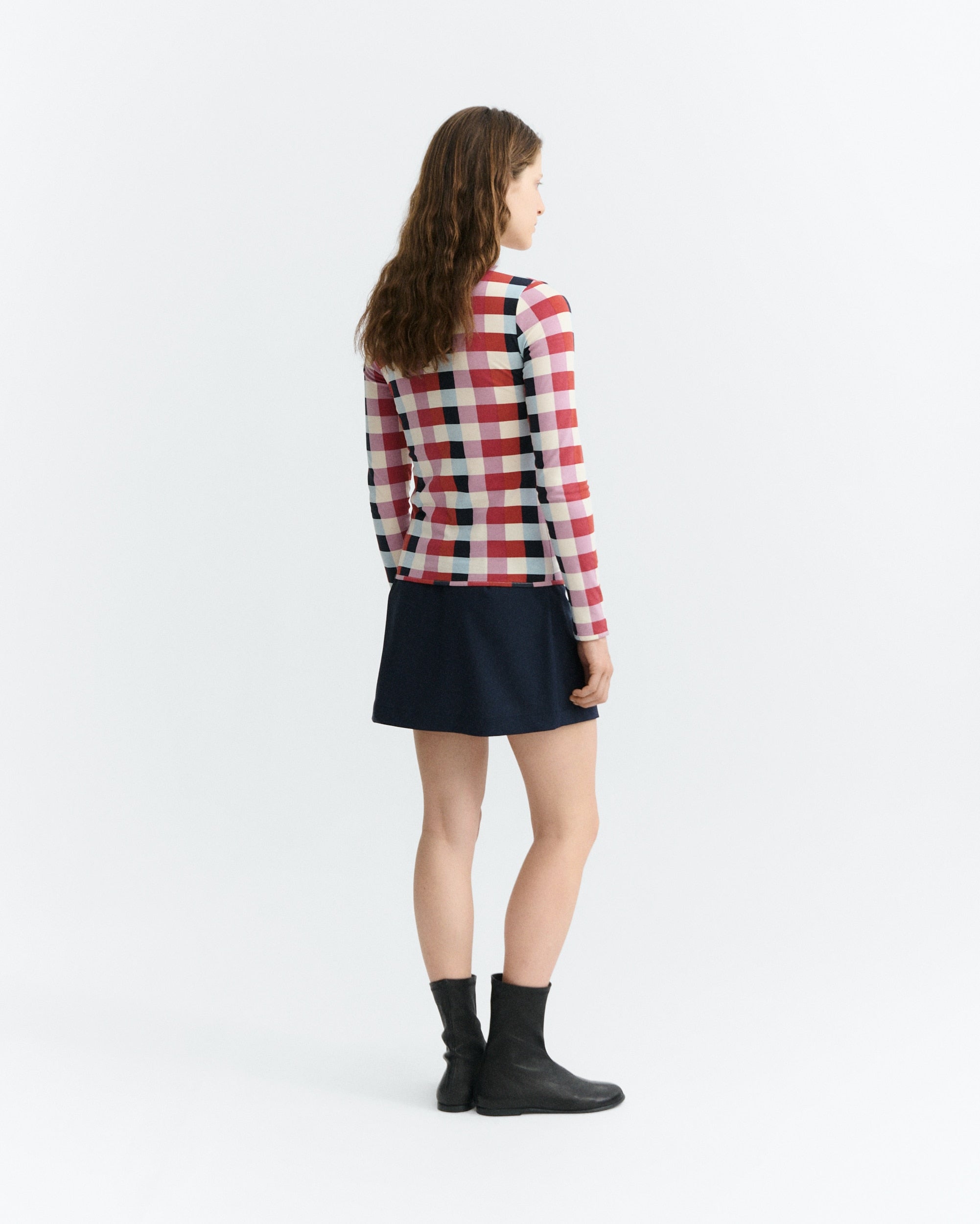 Thinking Mu Cheshire Checks Brisa Top
