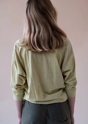 Yogamii Mukha Blouse - økologisk yogatøj light mustard