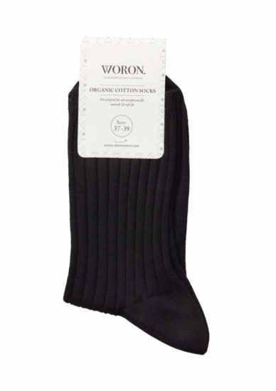 Woron - Organic cotton socks - Black
