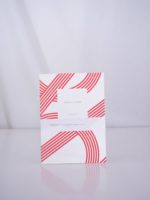 Lines red notebook small