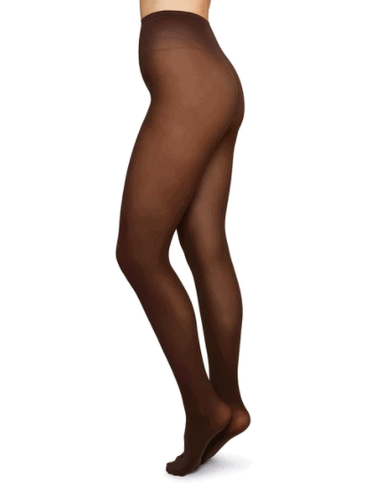 Swedish Stockings - Olivia premium tights - Dark brown