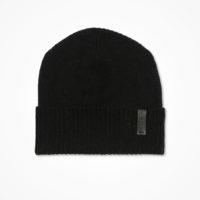 Merino cuffed hat black