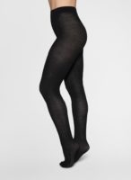 Swedish Stockings – Freja Organic Wool Tights – Black