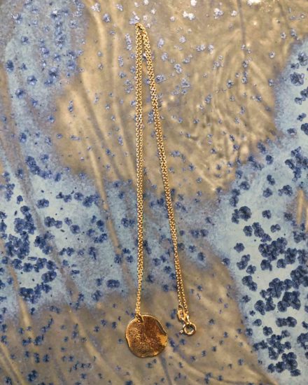 Melted Necklace gold plated