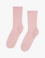 Woman classic organic sock – faded pink