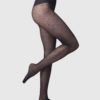 Swedish Stockings - Doris dot tights - Black 40den - Langsamt