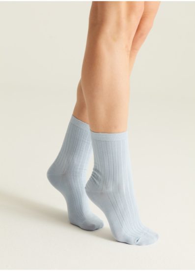 Woron - Organic cotton socks - Light blue