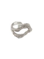 To the moon & back double ring Silver