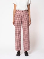 Nudie Jeans – Willa Pants – Checked Red/White